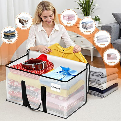 Fab totes Moving Bags Extra Heavy Duty Oversized Clear Storage Bags - Image 7