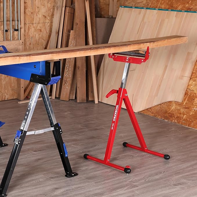 WORKPRO Folding Roller Stand Height Adjustable, Heavy Duty 250 LB Load Capacity - Image 7