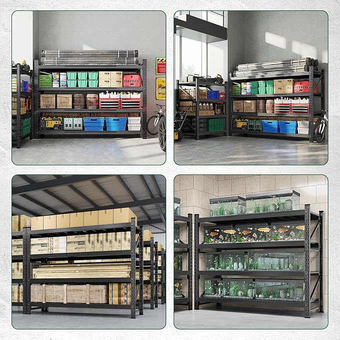 Letaya 8000LBS Storage Shelves Heavy Duty, 4 Tier Adjustable Utility Rack Shelf - Image 6