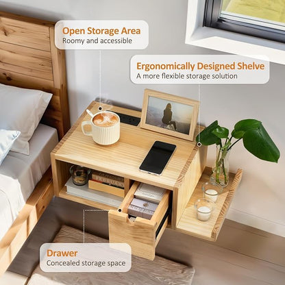 Afuly Floating Nightstand Set of 2 - Image 5
