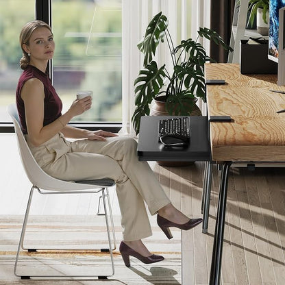 ETHU Keyboard Tray Under Desk, 19.7" X 11.81" Small Size Keyboard Drawer - Image 7