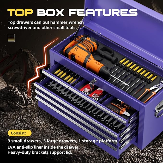 8-Drawer Rolling Tool Chest - Image 5
