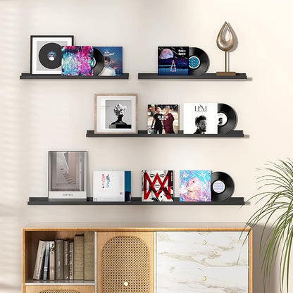 Fun Memories Picture Ledge Shelf, 24 Inch Floating Shelves Set of 2, Nursery - Image 2