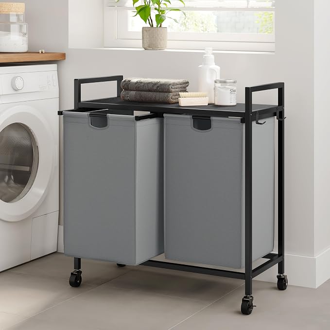 WOWLIVE Double Laundry Hamper - Image 3