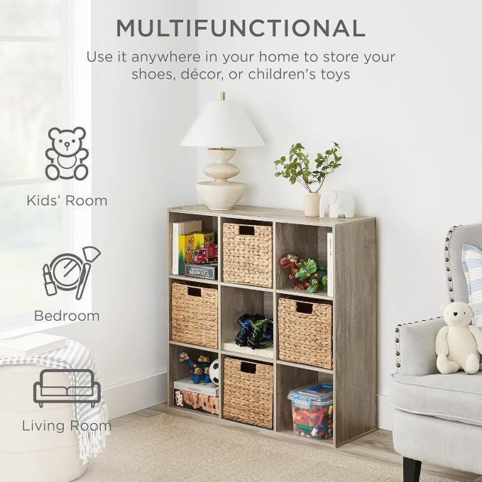 Best Choice Products 9-Cube Storage Organizer, 13.5in Shelf Opening, Display - Image 4