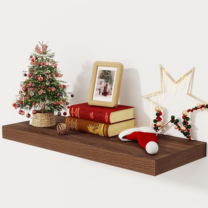 Floating Shelves 30 Inch Long, 12 Inch Deep Floating Shelf by FunMemories