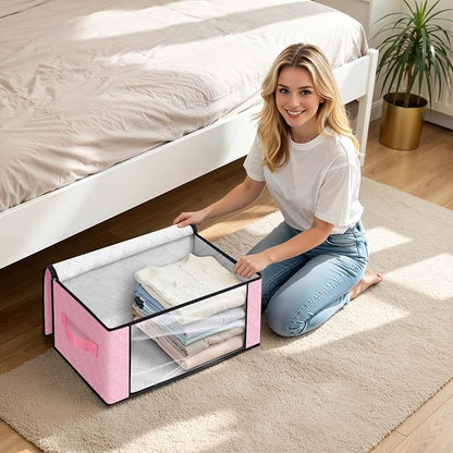 Fab totes 35L Closet Organizers and Storage, Foldable Under Bed Storage - Image 5
