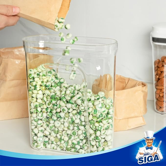 MR.SIGA Airtight Cereal Dispenser Set, Storage Containers - Image 6
