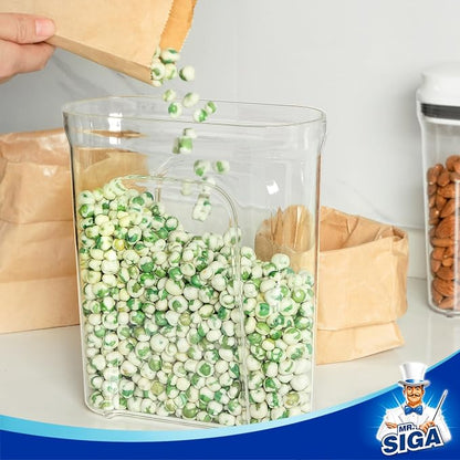 MR.SIGA Airtight Cereal Dispenser Set, Storage Containers - Image 6