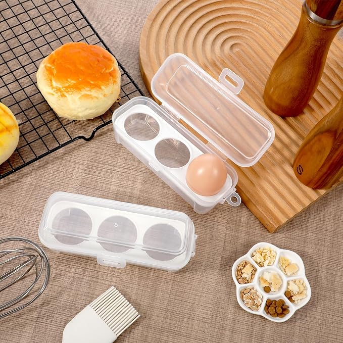 2 PCS Boiled Egg Container Boiled Egg Carrier Camping Eggs Carrier Container - Image 4