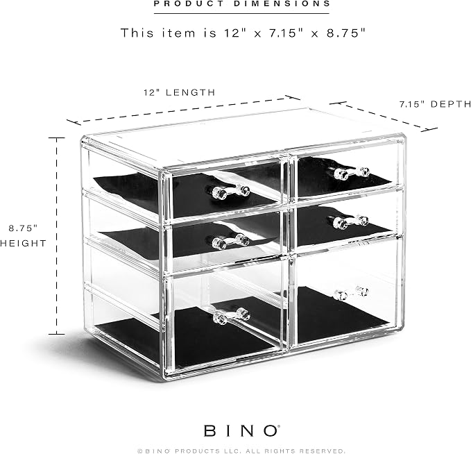 BINO | 6 Drawer Makeup Organizer, York Avenue | THE MANHATTAN SERIES | Makeup - Image 2