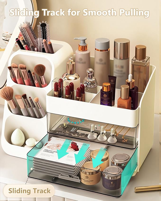 Makeup Organizer with Drawers, Skincare Organizer, Storage Box Cosmetic Display - Image 7