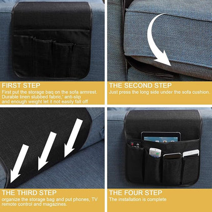 Sofa Armrest Organizer Non-Slip Remote Control Holders - Image 7