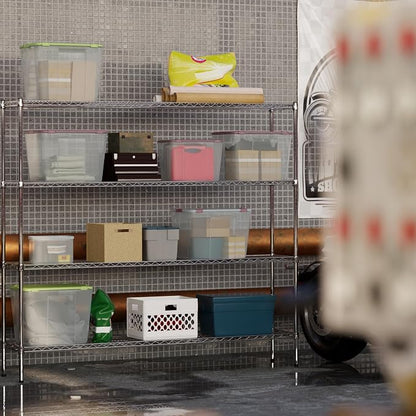14" Deep x 72" Wide x 64" Height Wire Shelving Kit | 4-Tier | NSF Commercial - Image 5