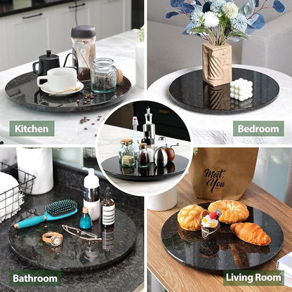 Marble Lazy Susan, 16 in Lazy Susan Turntable Organizer - Image 9