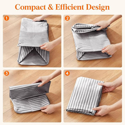 Lifewit 105L Large Collapsible Laundry Hamper, Tall Foldable Dirty Clothes - Image 8