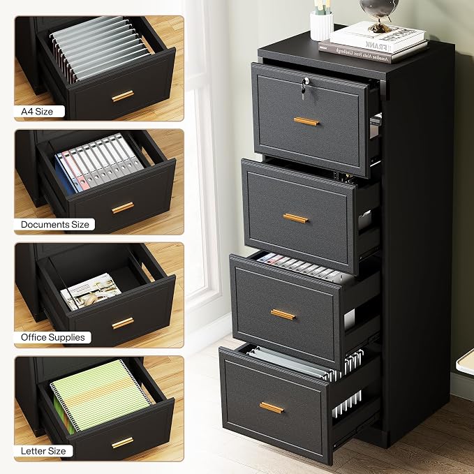 Tribesigns 4-Drawer File Cabinet - Image 6