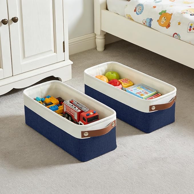 Bagnizer Small Fabric Storage Baskets, Decorative Basket - Image 7