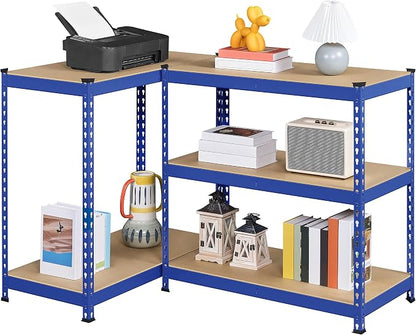 Yaheetech 5-Tier Heavy Duty Storage Shelves 35.5" W x 17.5" D x 72" H Blue | - Image 9