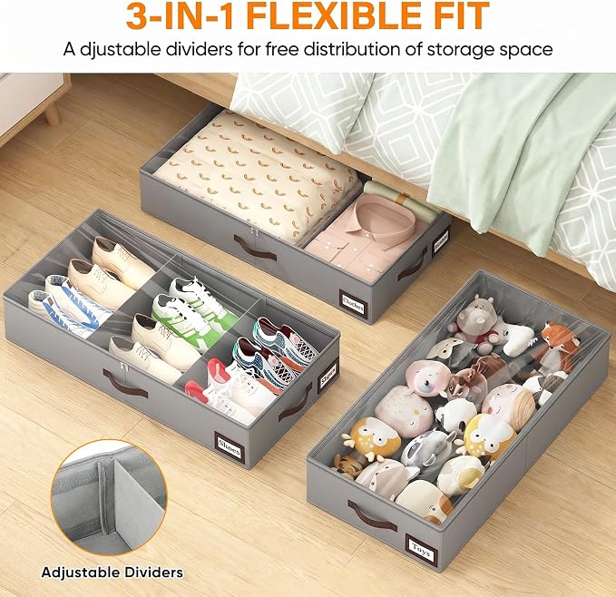 OIAHOMY 2 Pack 38L Under Bed Storage - Image 9