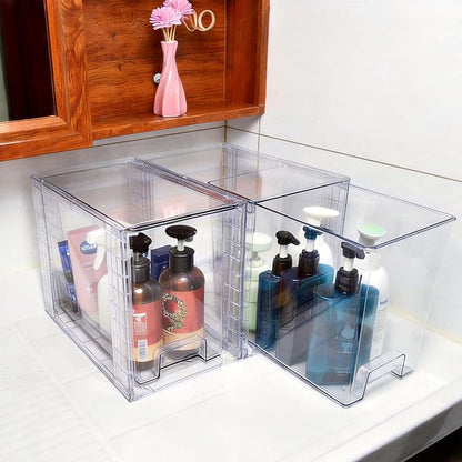 High Clear Stackable Storage Drawers, High-strength Plastic Organizer Bins - Image 6
