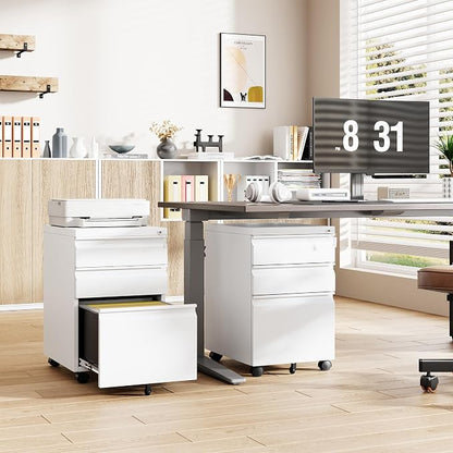 3 Drawer Mobile File Cabinet - Image 2
