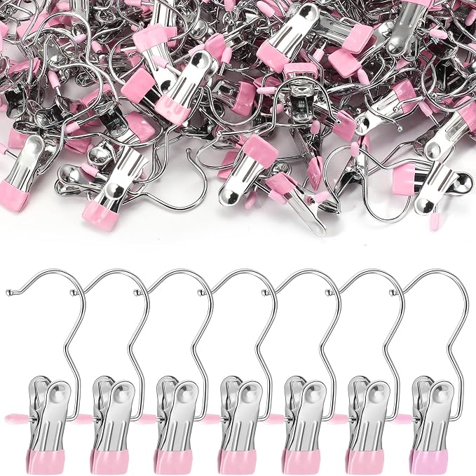 Yinder 250 Pcs Boot Hangers Clips Laundry Hooks Hanging Stainless Steel Clothes - Image 9
