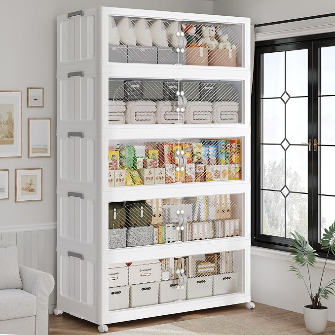 600QT Extra Large Stackable Storage Bins by Fangtueh