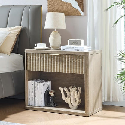 LEYAOYAO 31" Wide Fluted Nightstand - Image 3