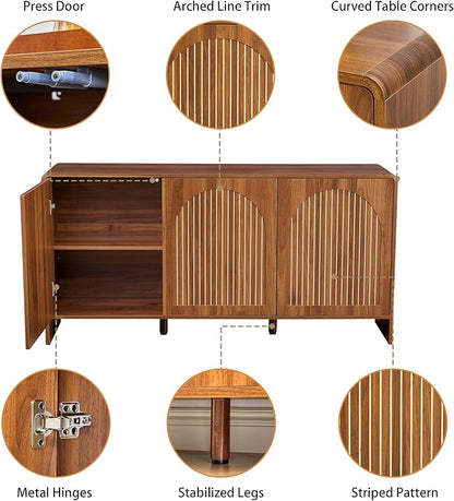 59" Sideboard Buffet Cabinet - Image 4