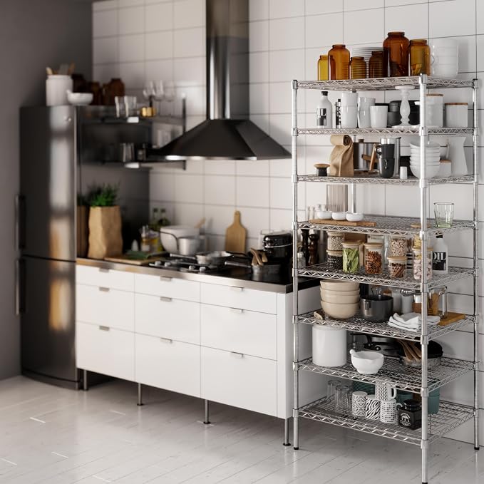 24" Deep x 30" Wide x 74" Height Wire Shelving Kit | 8-Tier | NSF Commercial - Image 2