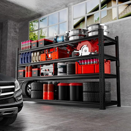 Storage Shelves 4PCS, Garage Shelving Heavy Duty 2640LBS Capacity, 4 Tier - Image 2