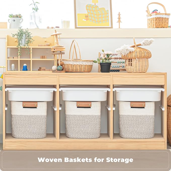 danpinera 11 Inch Storage Baskets, Woven Baskets - Image 4