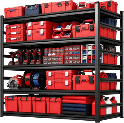 Garage Shelving, Heavy Duty Storage Shelves, Adjustable Boltless Units | Metal by Beaunatixx