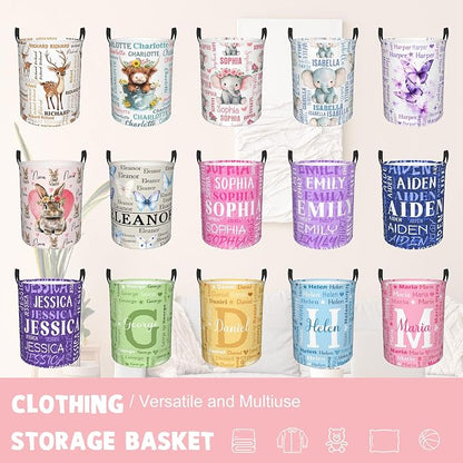 Custom Name Laundry Hamper, Personalized Laundry Baskets - Image 5