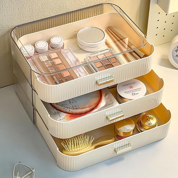 2 Pack Stackable Makeup Organizer - Image 4