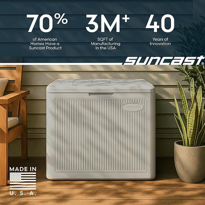 Suncast 22-Gal. Waterproof Resin Small Outdoor Patio Deck Box - Image 8