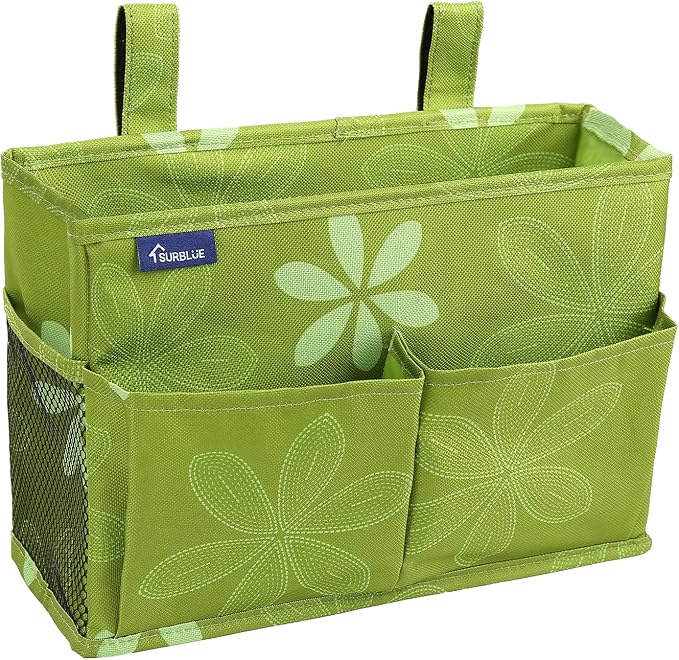 Surblue Bedside Caddy Hanging Bed Organizer Storage Bag Pocket by SURBLUE