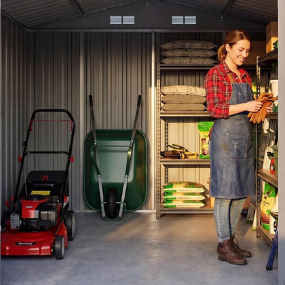 Devoko 8x12 FT Outdoor Storage Shed, Metal Tool Shed - Image 3