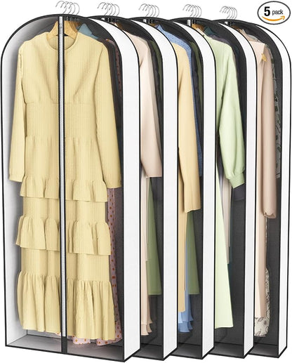 60” Garment Bags for Hanging Clothes 4” Gusseted - by Liuoud