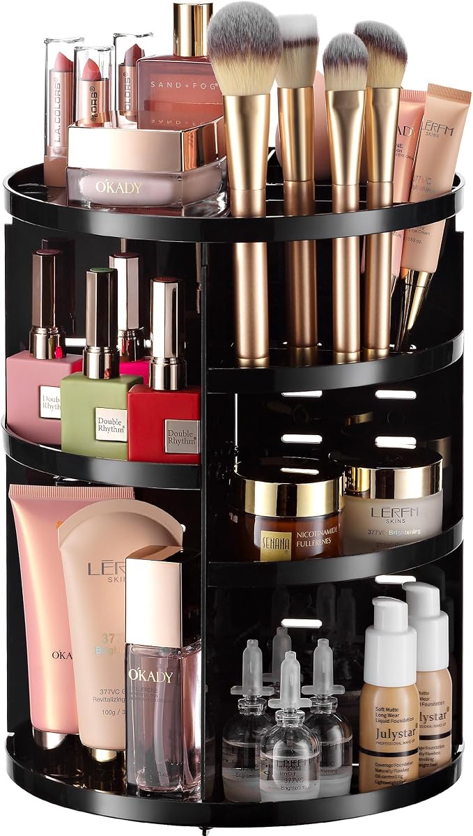 360 Rotating Makeup Organizer by Masirs