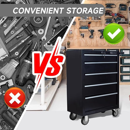 5-Drawer Rolling Tool Chest - Image 9