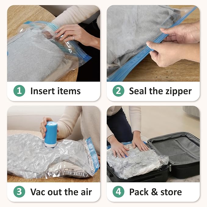 Cozy Essential Travel Vacuum Storage Bags - Image 8