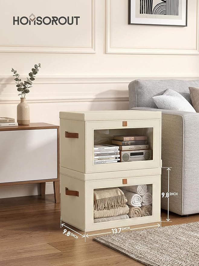 Homsorout Medium Fabric Storage bins - Image 6