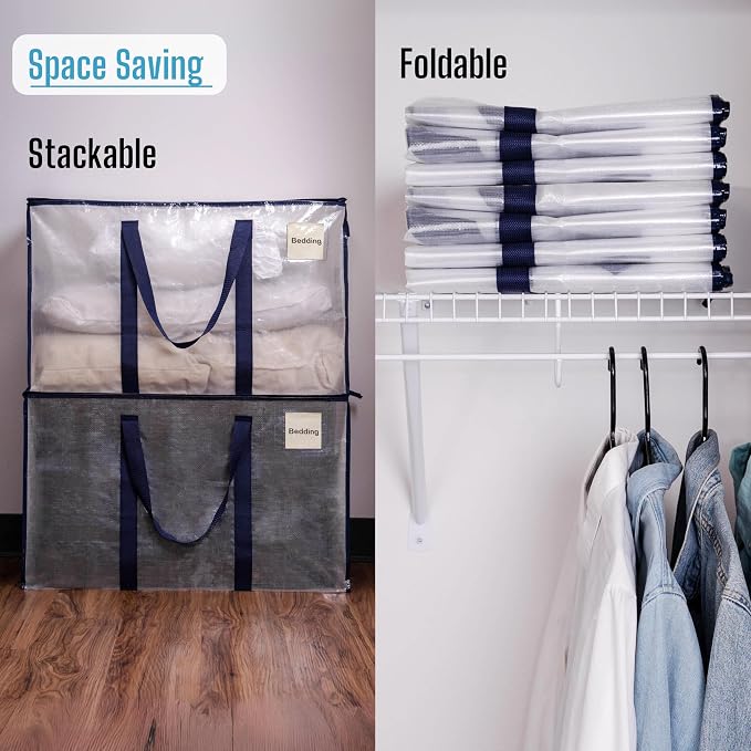 VENO 2 Pack Moving Bags and Large Christmas Decoration Storage Bins - Image 8