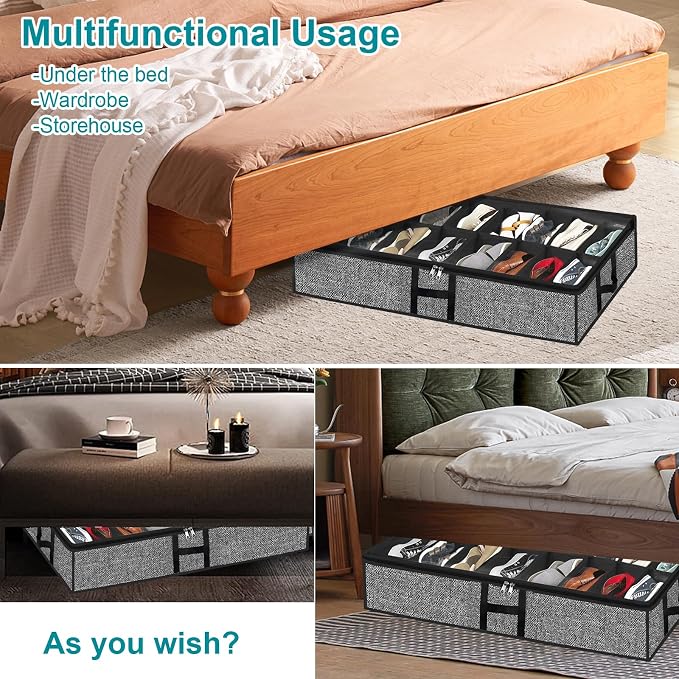 Under Bed Shoe Storage Organizer - Image 5