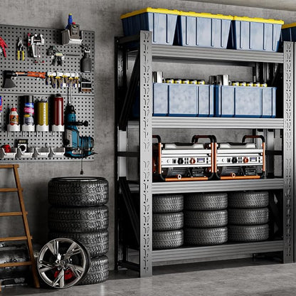 32" W Garage Shelving, 4-Tier Heavy Duty Storage Shelves Unit by Unknown