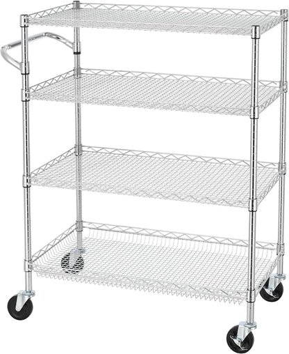 Finnhomy 4 Tier Heavy Duty Commercial Grade Rolling Cart by Finnhomy