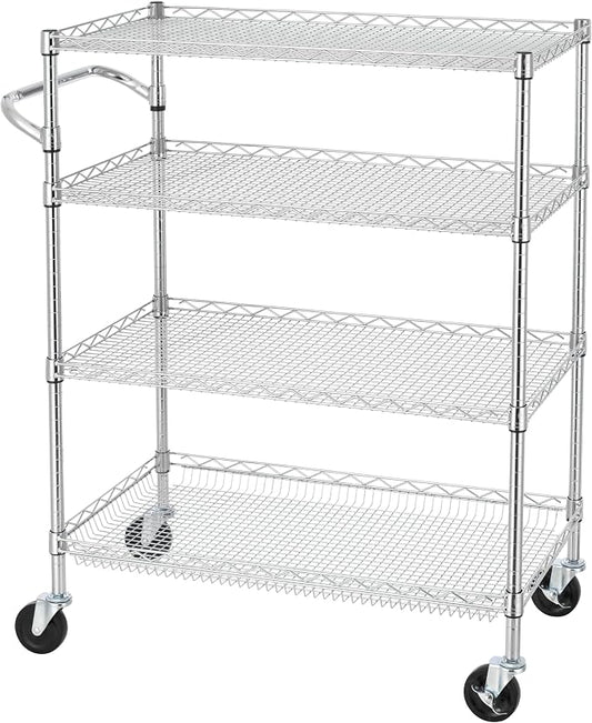 Finnhomy 4 Tier Heavy Duty Commercial Grade Rolling Cart by Finnhomy