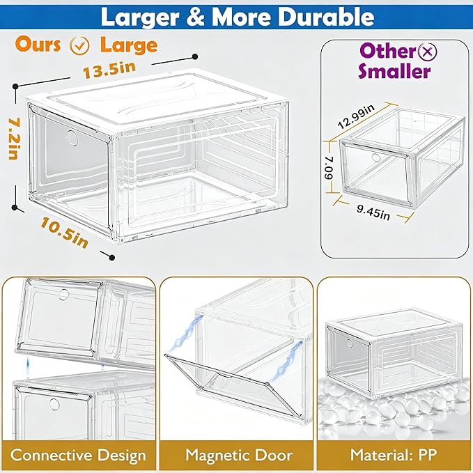 7 code Shoe Organizer, Collapsible Closet Storage Rack - Image 7